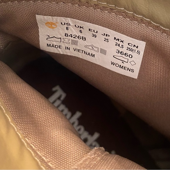 Timberland Women’s Glancy 6” Beige Boots - Picture 11 of 11